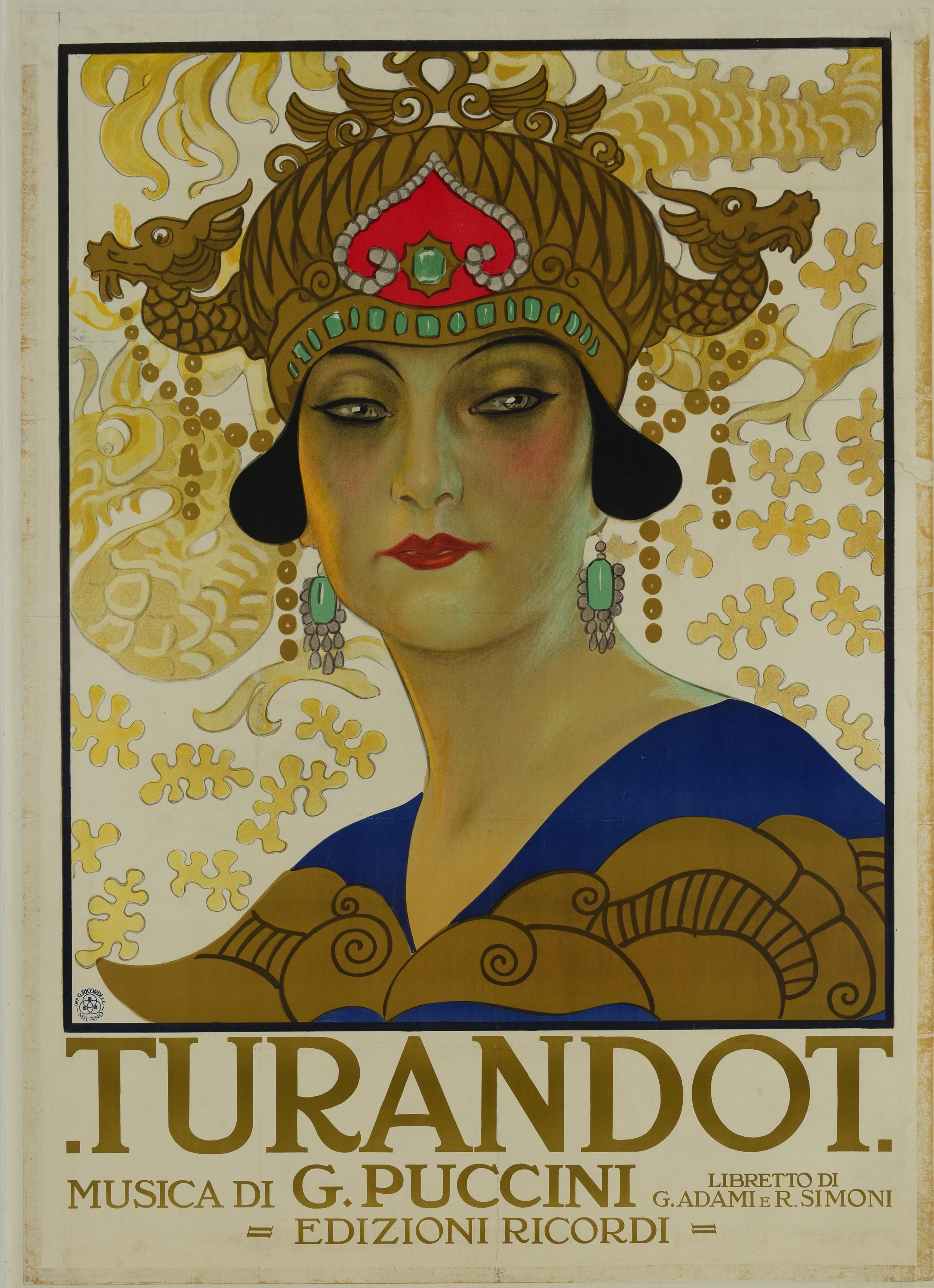 Lucca Giacomo Puccini'de operanın ötesinde poster, reklam ve illüstrasyon