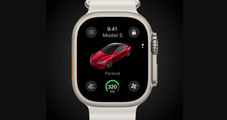 Tesla lancia l'app per Apple Watch: controllo dell'auto dal polso
