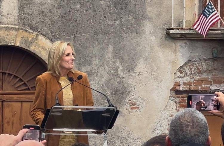 Jill Biden a Gesso
