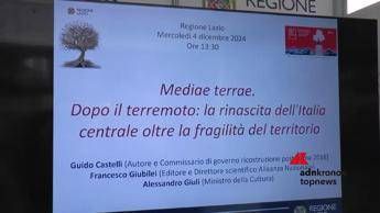 Libri: presentato “Mediae Terrae” di Guido Castelli. Il racconto della ricostruzione dopo il sisma del 2016