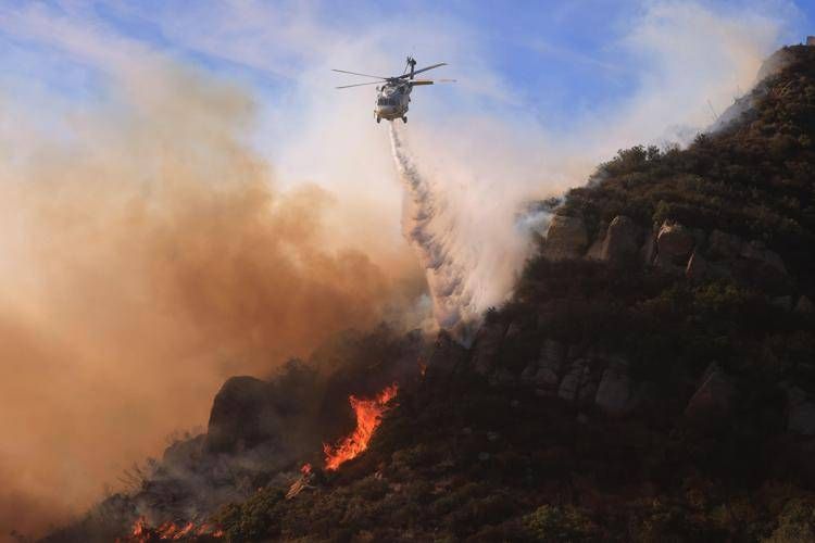 L'incendio di Malibu - (Afp)