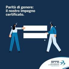 Banca Popolare di Puglia e Basilicata ottiene la certificazione per la parità di genere