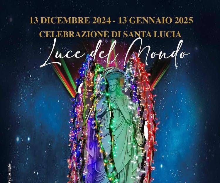 13 dicembre, a Roma un'installazione illumina Santa Lucia al Gonfalone