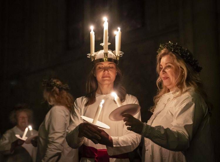 La cerimonia di Santa Lucia in Svezia - Agenzia Fotogramma