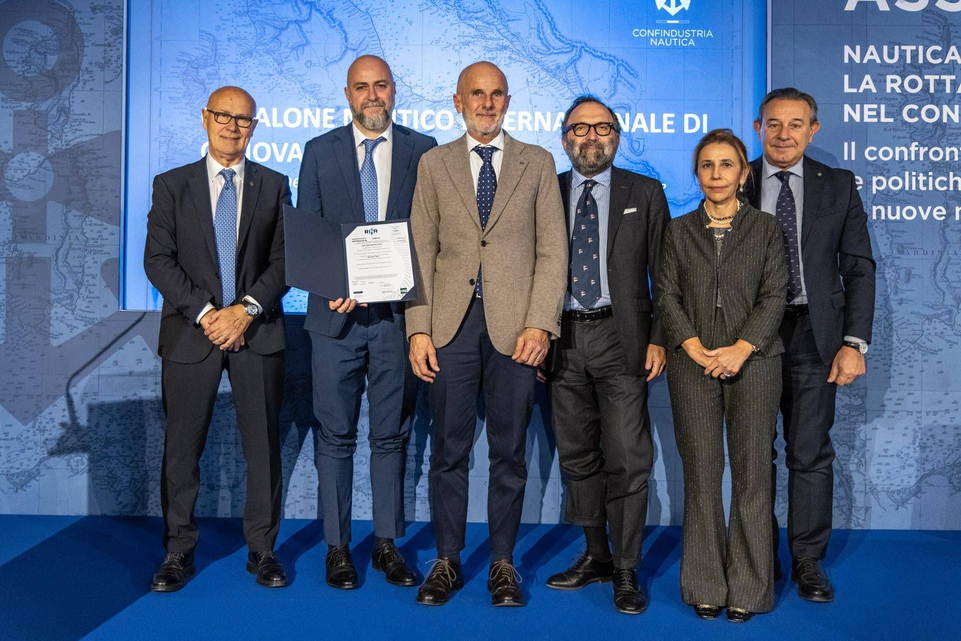 Nautica, Cenova Boat Show, sürdürülebilir yönetim için Iso20121 sertifikasını aldı