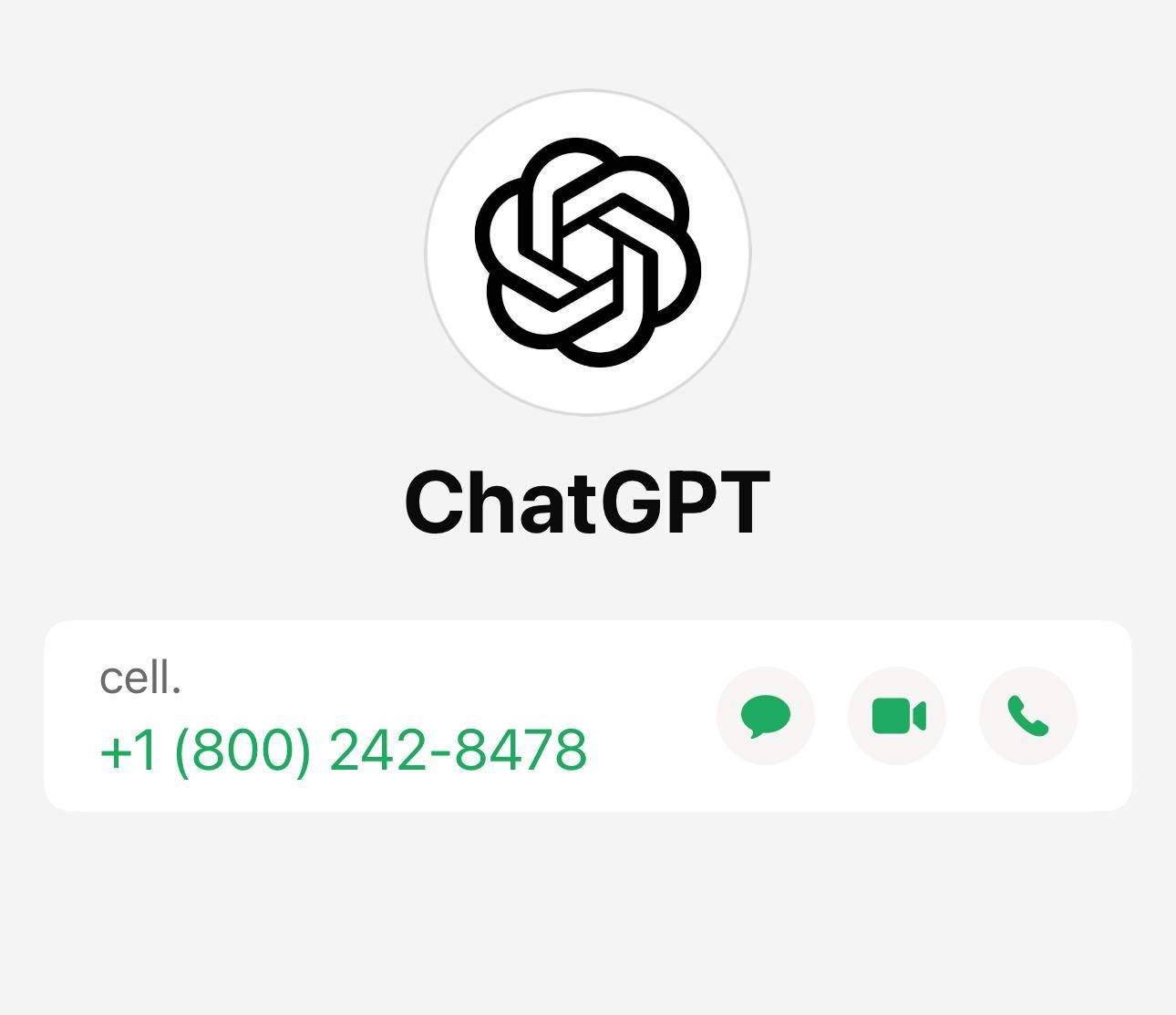 Chatgpt also on Whatsapp, the number to save to chat with the AI