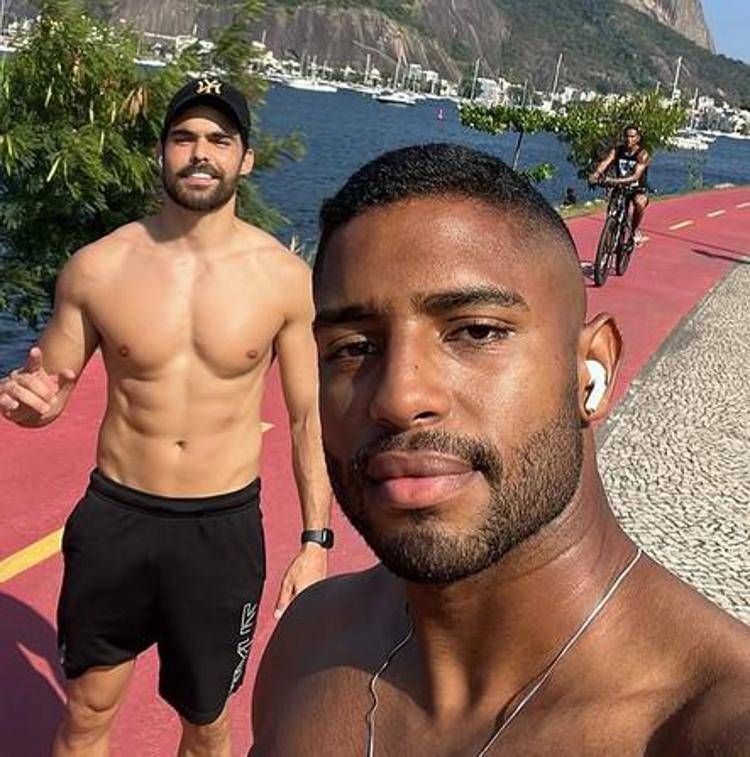 Reis da Silva e il fidanzato - Instagram