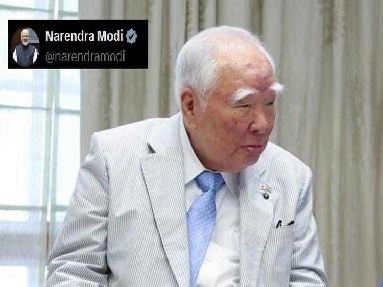Foto da X con le condoglianze di Narendra Modi