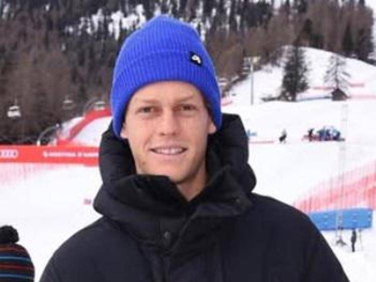 Sinner sulla neve, immagine dalla sua pagina Instagram
