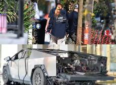 Fbi sul luogo della strage di New Orleans e la Tesla esplosa a Las Vegas - Fotogramma /Ipa