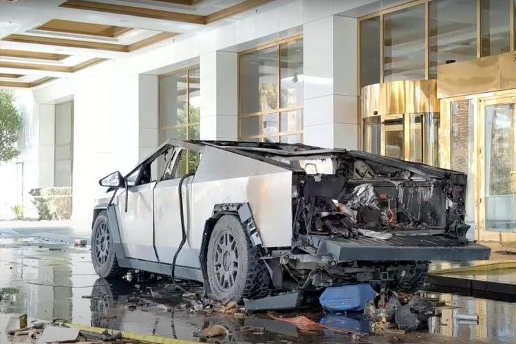 Il Cybertruck Tesla esploso a Las Vegas - Agenzia Fotogramma / Ipa