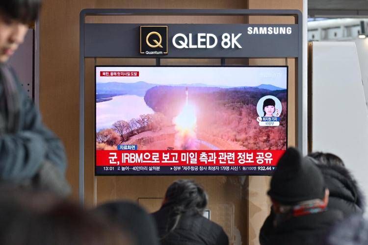 Lancio missile ipersonico in Corea del Nord - (Afp)