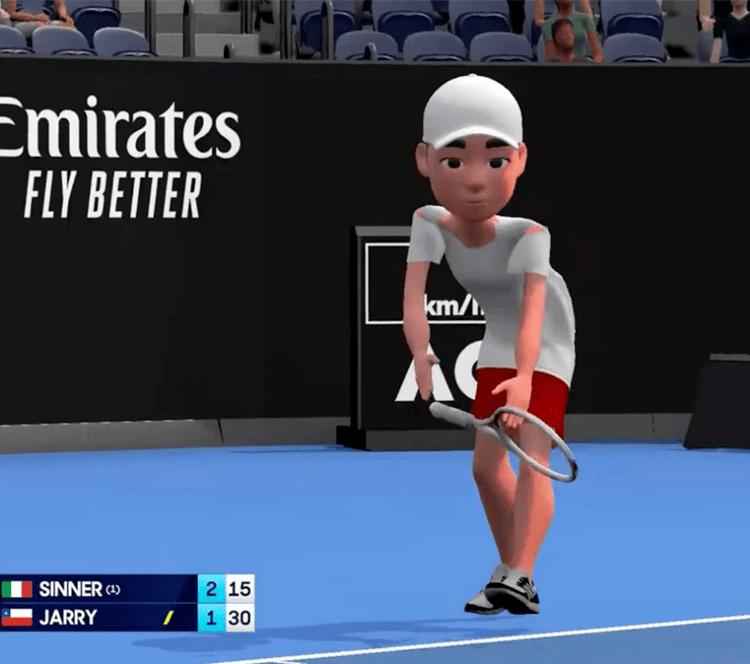 Australian Open 2025, le dirette su YouTube sembrano una partita di Wii Sports