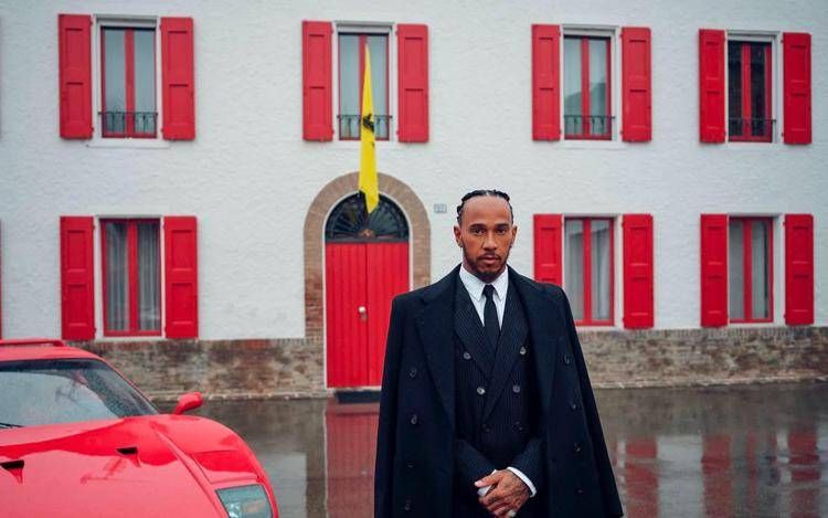 Lewis Hamilton a Maranello - Instagram