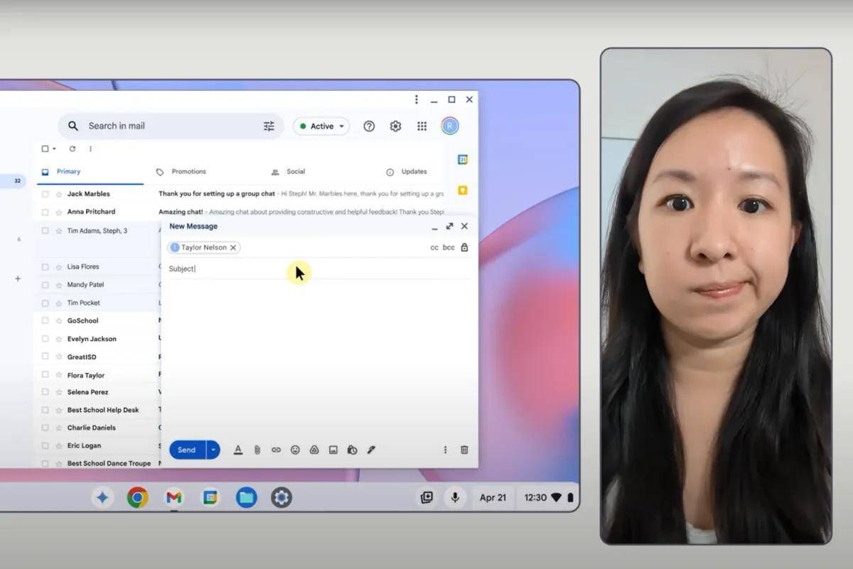 Google、頭の動きでChromebookを制御できるようにする