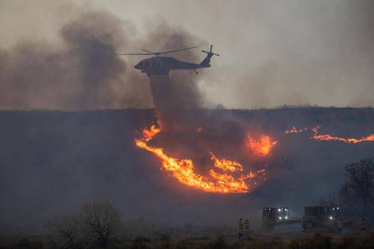 Un elicottero in azione