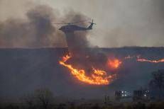 Un elicottero in azione