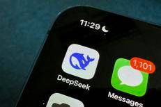 DeepSeek su un cellulare