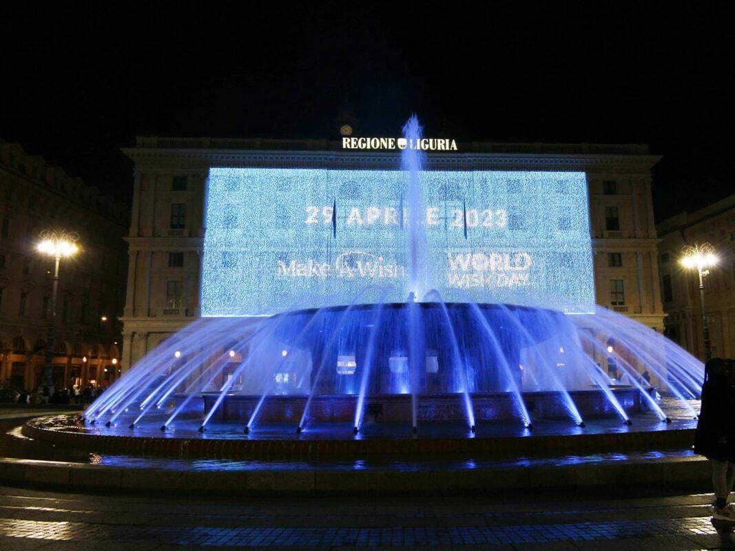 genova fontana piazza de ferrari comm
