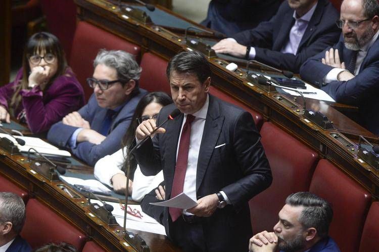 Giuseppe Conte in Aula - Fotogramma