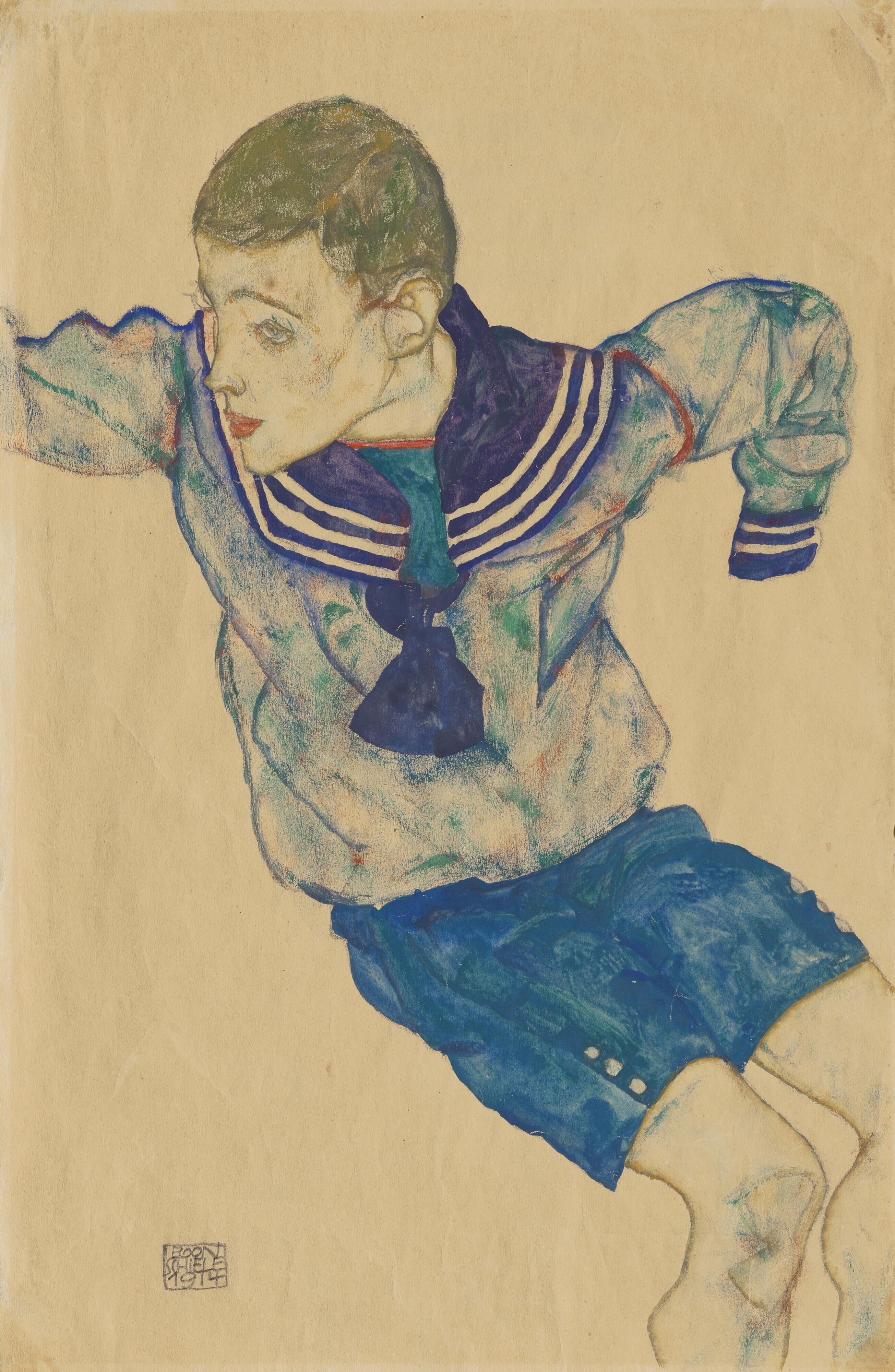 Naziler tarafından görevden alınan Egon Schiele'nin suluboya müzayedesi