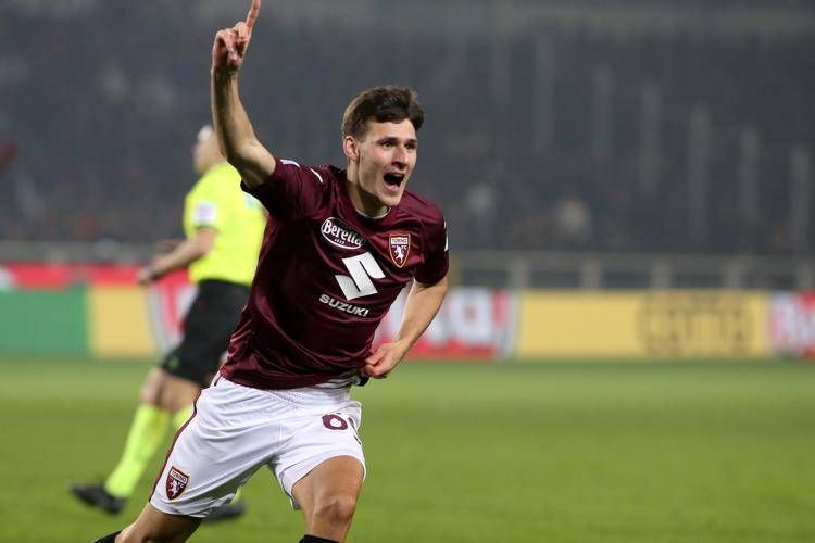 Gol nel finale di Gineitis (Fotogramma/Ipa)