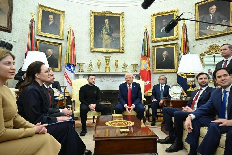 Trump e Zelensky, Studio Ovale Casa Bianca