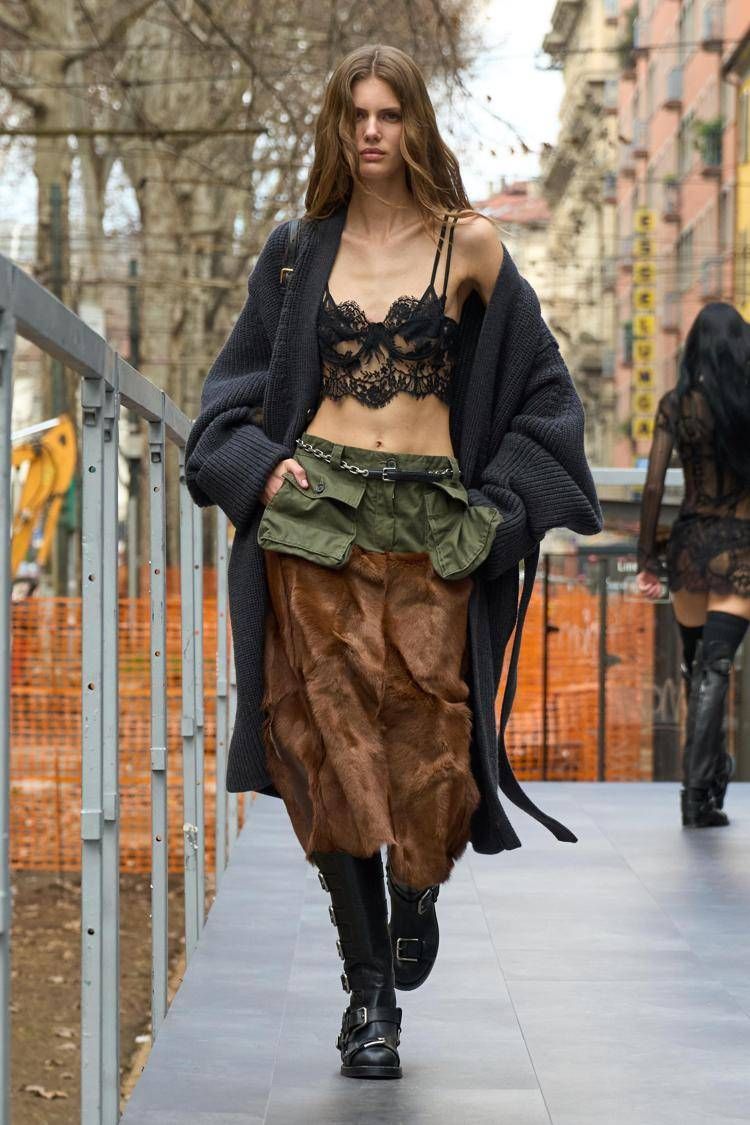 Una delle uscite di Dolce&Gabbana per il prossimo autunno-inverno