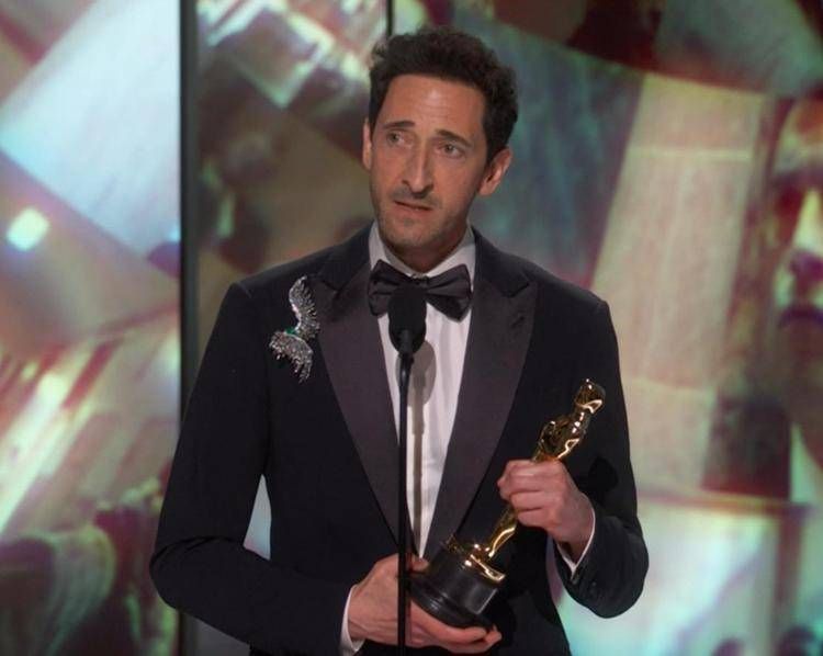 Oscar 2025, Adrien Brody miglior attore - La diretta
