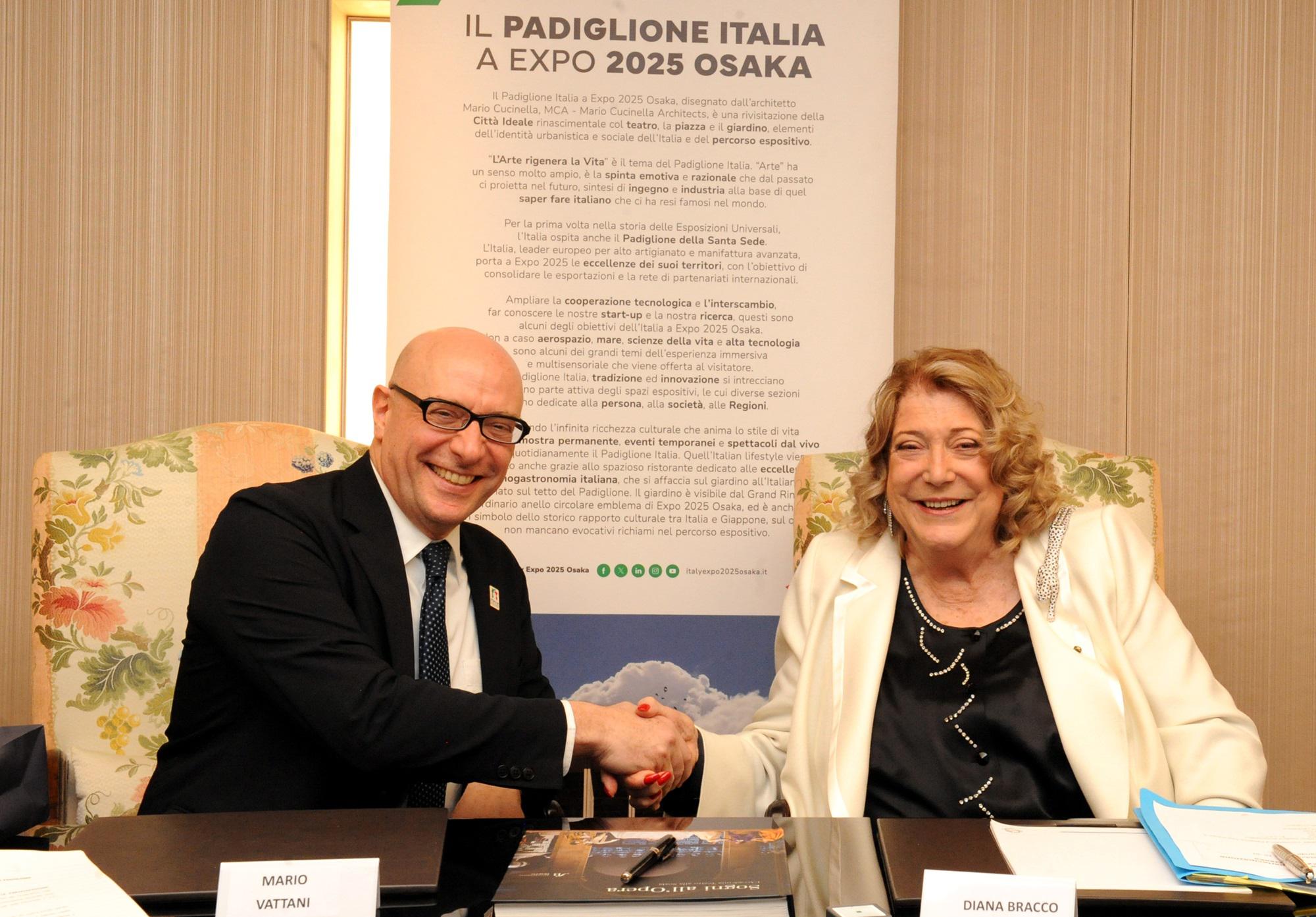 İtalya Pavyonu'nun Bracco Resmi Altın Sponsor Grubu Expo Osaka