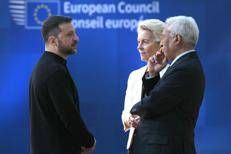Zelensky, von der Leyen, Costa - Afp