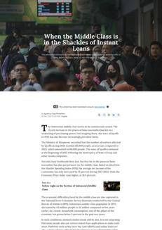 Indonesia: Middle class faces growing economic hardship and debt