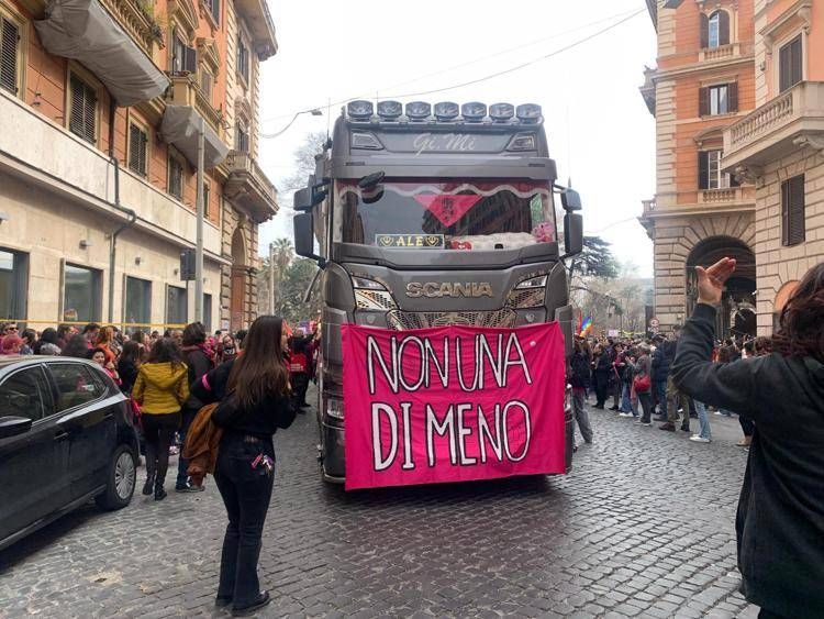La manifestazione a Roma - (Adnkronos)