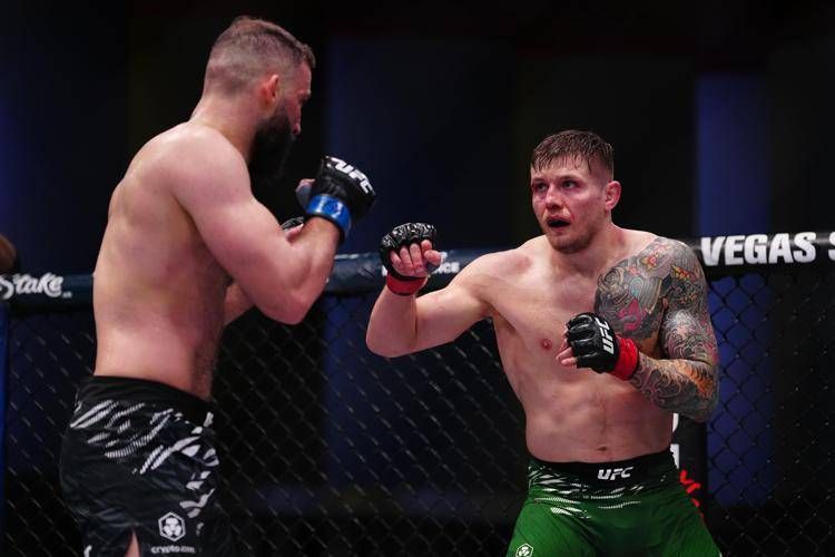 Marvin Vettori e Roman Dolidze - Ipa/Fotogramma