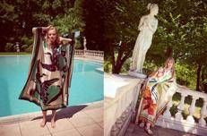 Due caftani della collezione ss 25 Sara Roka