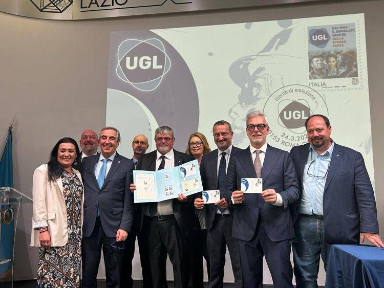 Ugl celebra 75 anni, da Poste Italiane il francobollo commemorativo