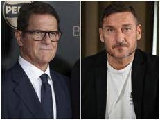Fabio Capello e Francesco Totti - Ipa/Fotogramma