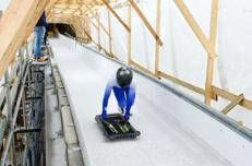 I primi test allo Sliding Centre di Cortina