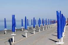 Uno stabilimento balneare a Ostia (Roma) - Fotogramma/Ipa