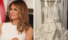 Melania Trump e l'abito da sposa in vendita - Ipa / eBay