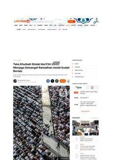 Indonesia: Sholat Idul Fitri 2025 e il messaggio di mantenere lo spirito di Ramadan