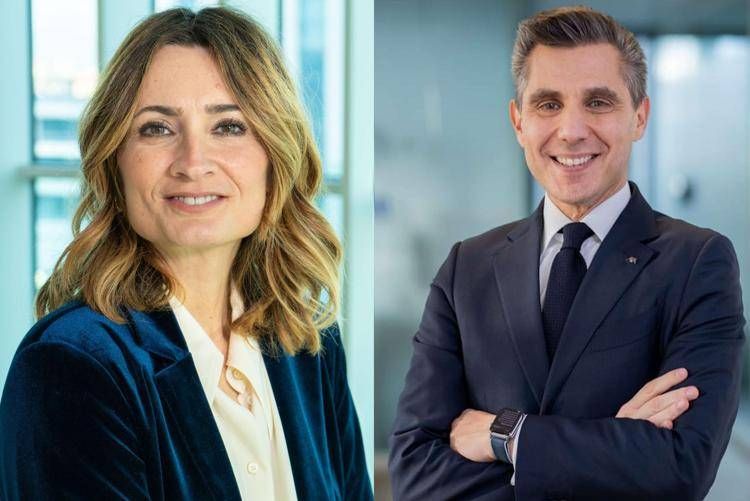Chiara Soldano, CEO del Gruppo assicurativo AXA Italia e Patrick Cohen, CEO di AXA European Markets & Health