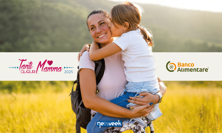 Terzo settore, Netweek sostiene il Banco Alimentare con l'iniziativa 'Tanti Auguri Mamma'