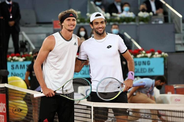 Alexander Zverev e Matteo Berrettini - Ipa/Fotogramma