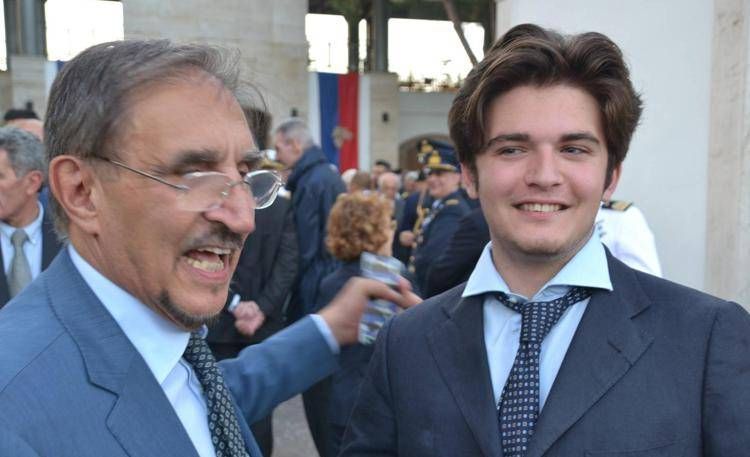 Ignazio La Russa insieme al figlio Leonardo Apache - Ipa