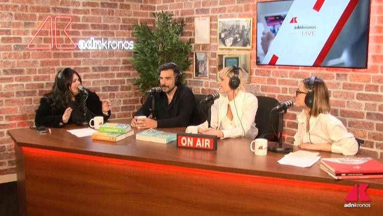 Edoardo Leo e Micaela Ramazzotti negli studi dell'Adnkronos