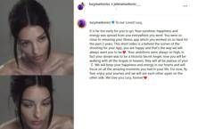 Il post che annuncia la morte di Lucy Markovic