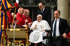 Papa Francesco in Piazza San Pietro  - (Afp)