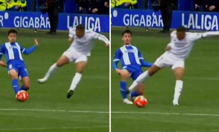 Il fallo di Mbappé