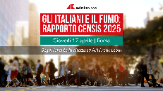Gli italiani e il fumo nel 2025, Rapporto Censis - Diretta dalle 9